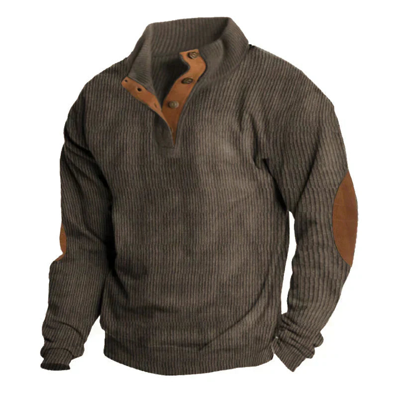 Gordon™ | Men's ribbed button jumper