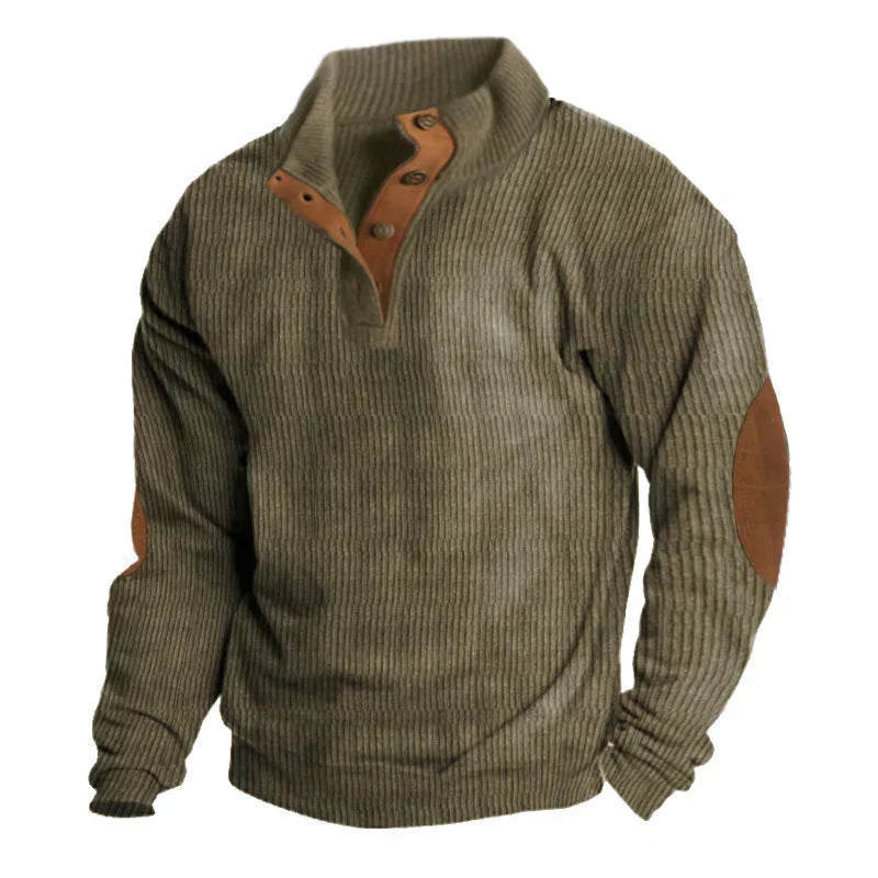 Gordon™ | Men's ribbed button jumper