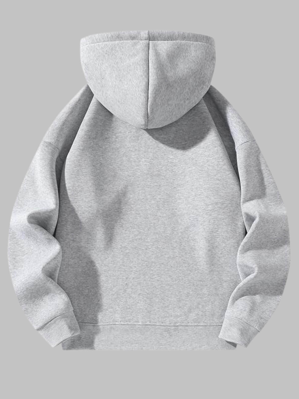 Men's Casual Zipper Hoodie Loose Sports Sweatshirt