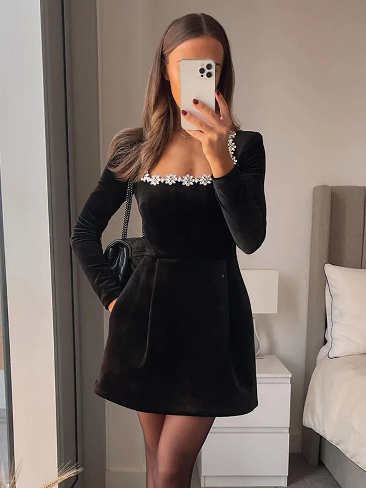 Vicky Velvet Mini Dress