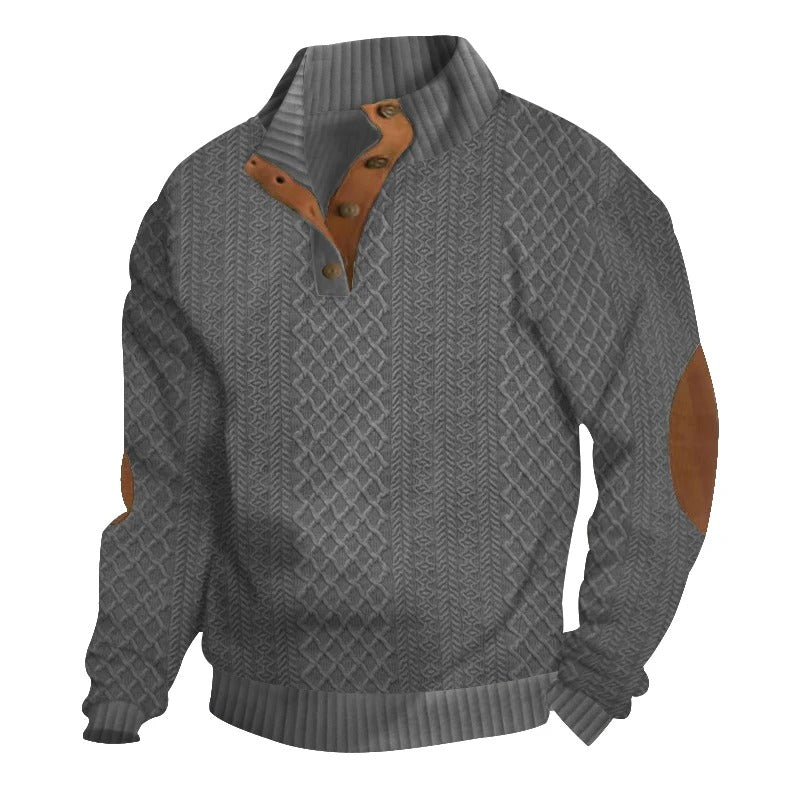 Steve™ | Men's ribbed button jumper